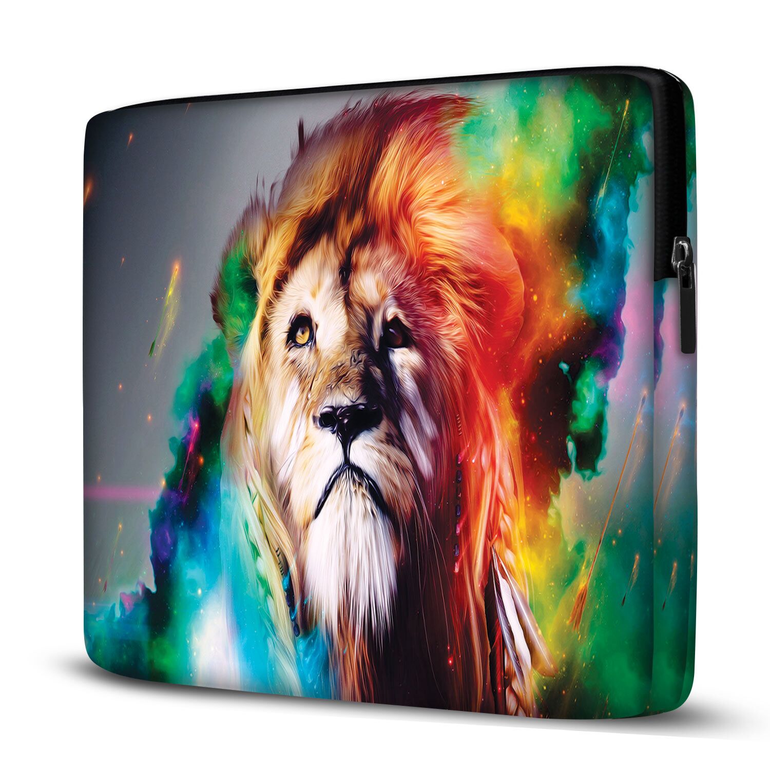 Capa para Notebook em Neoprene – CN – Leão Colors Animais Case Notebook 2